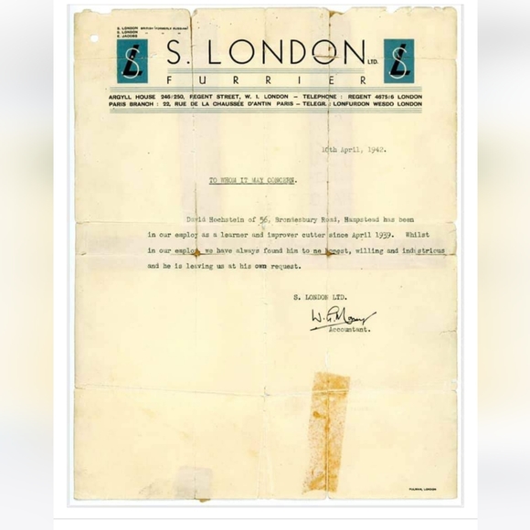 Famous David Hochstein Furrier Fox and Leather dress coat - Vintage - Picture 15 of 15